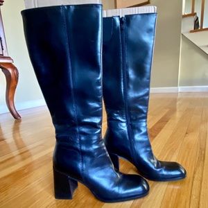 Nine West JANARI Women’s Black Leather Boot